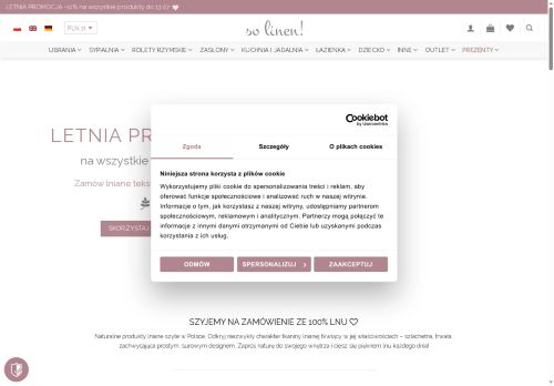 So linen! Monika Różańska Nina Wojciechowska s.c.